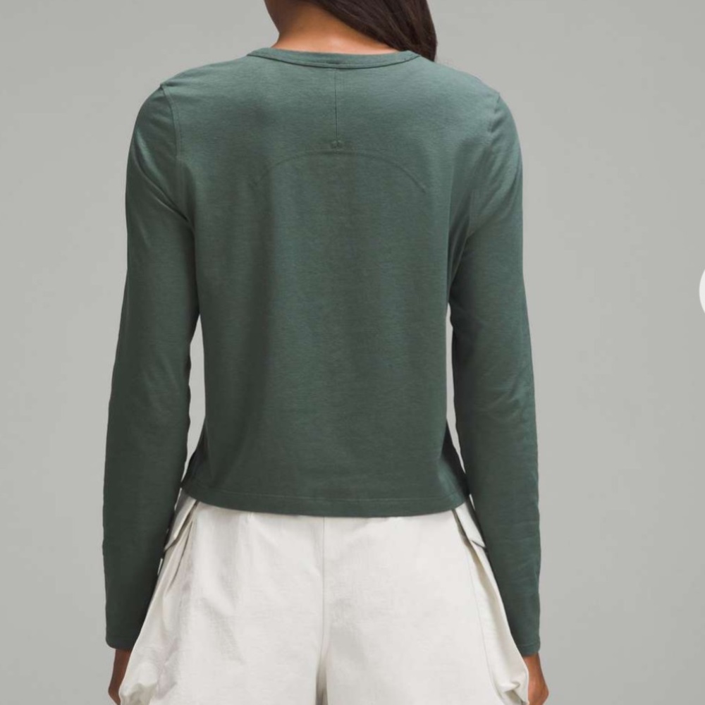 Lululemon Classic-Fit Cotton Blend Long Sleeve Shirt - Picture 2 of 5